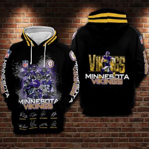 Minnesota Vikings 3D Printed Hoodie/Zipper Hoodie