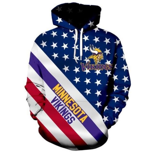 Minnesota Vikings 3D Printed Hoodie/Zipper Hoodie