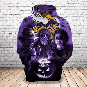 Minnesota Vikings 3D Printed Hoodie/Zipper Hoodie