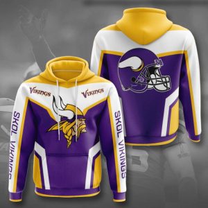 Minnesota Vikings 3D Printed Hoodie/Zipper Hoodie