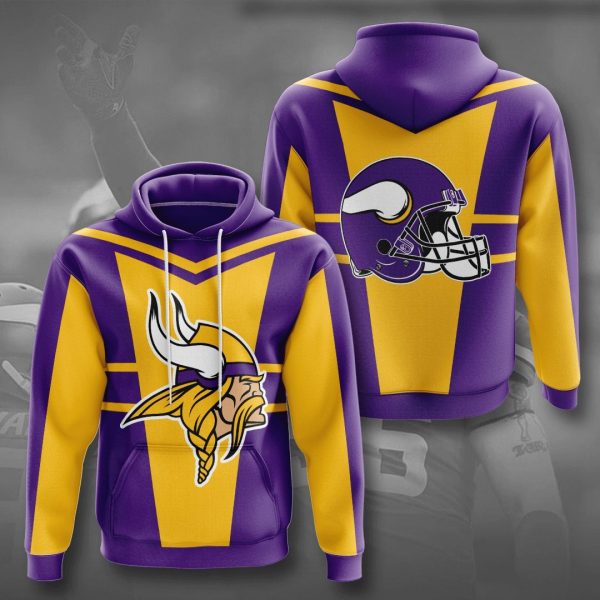 Minnesota Vikings 3D Printed Hoodie/Zipper Hoodie