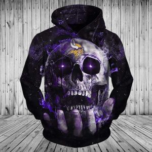 Minnesota Vikings 3D Printed Hoodie/Zipper Hoodie