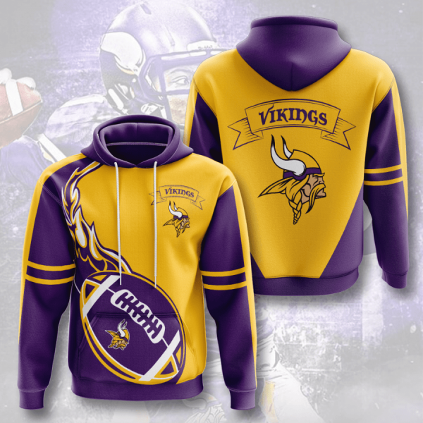 Minnesota Vikings 3D Printed Hoodie/Zipper Hoodie