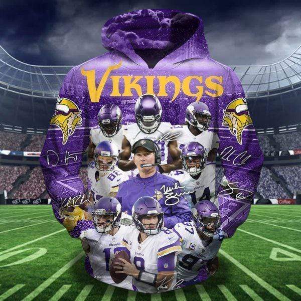 Minnesota Vikings 3D Printed Hoodie/Zipper Hoodie Minnesota Vikings 3D Printed Hoodie/Zipper Hoodie