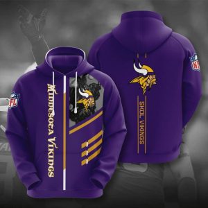Minnesota Vikings Football 3D Printed Hoodie/Zipper Hoodie