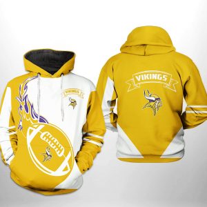 Minnesota Vikings NFL Classic 3D Printed Hoodie/Zipper Hoodie