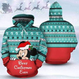 Minnie Cute Hide And Seek Best Christmas Ever 3D Printed Hoodie/Zipper Hoodie