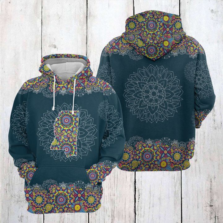 Mississippi Mandala 3D Printed Hoodie/Zipper Hoodie Mississippi Mandala 3D Printed Hoodie/Zipper Hoodie