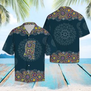 Mississippi Mandala Hawaiian Shirt Summer Button Up