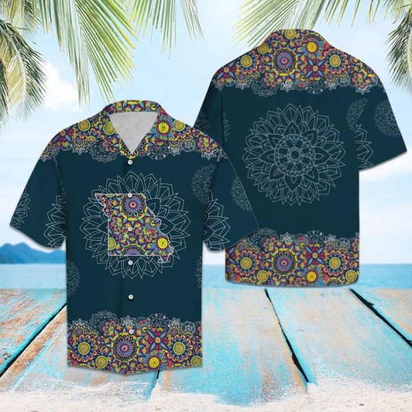 Missouri Mandala Hawaiian Shirt Summer Button Up