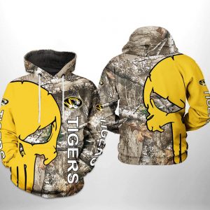 Missouri Tigers NCAA Camo Veteran Hunting 3D Printed Hoodie/Zipper Hoodie