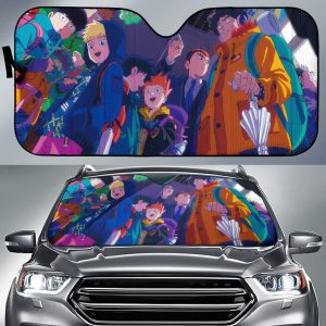 Mob Psycho 100 Kageyama & Friends Anime Car Auto Sun Shade