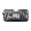Modern Chartreux Cats Car Auto Sun Shade