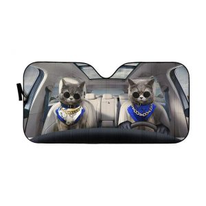 Modern Chartreux Cats Car Auto Sun Shade