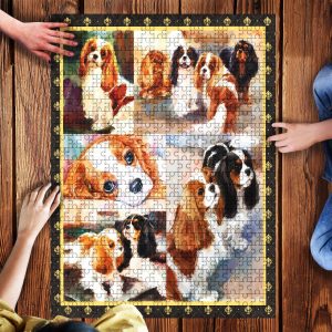 Momcased Spaniel Jigsaw Puzzle Set