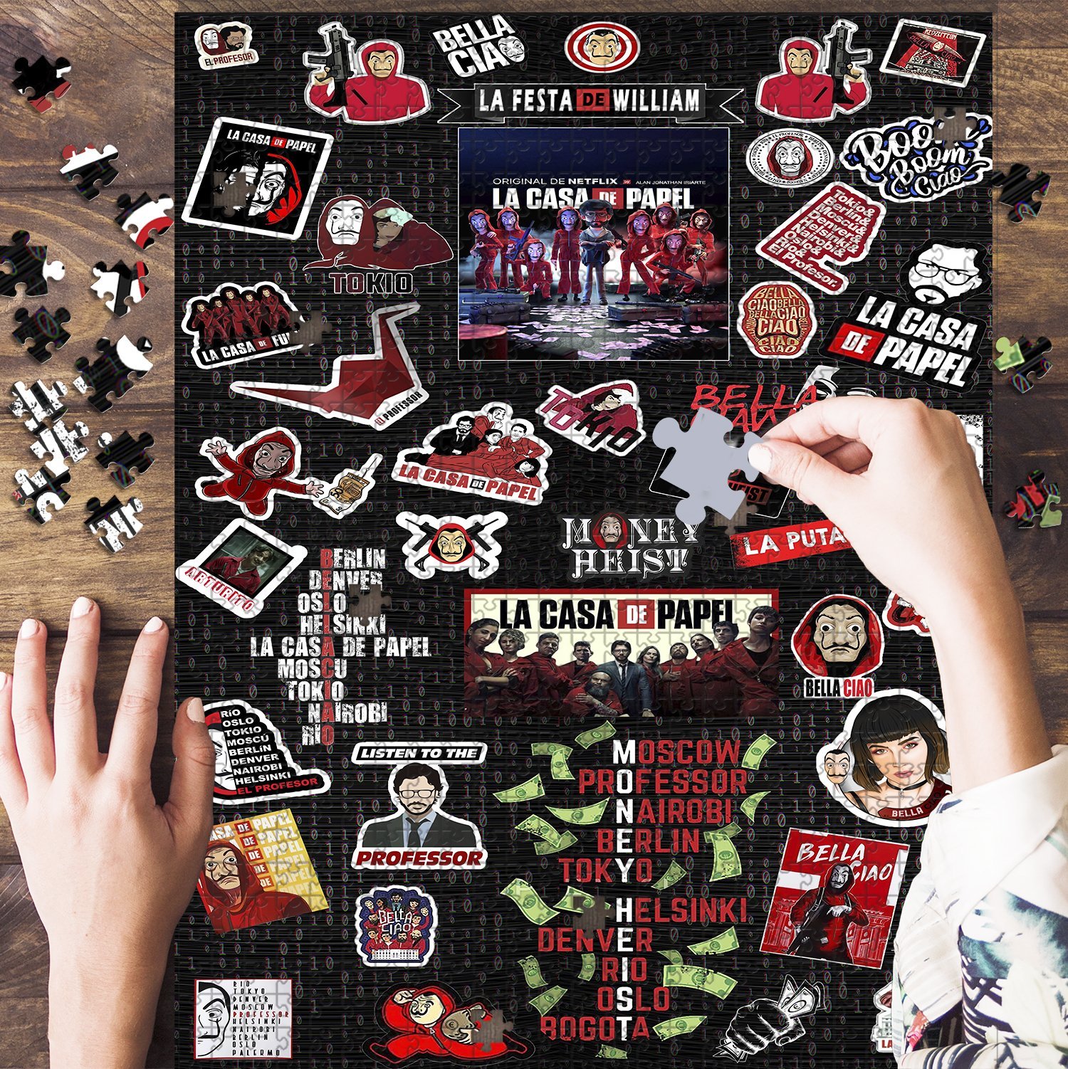 Money Heist Jigsaw Puzzle Set Money Heist Jigsaw Puzzle Set