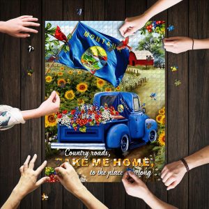 Montana Country Roads Jigsaw Puzzle Set