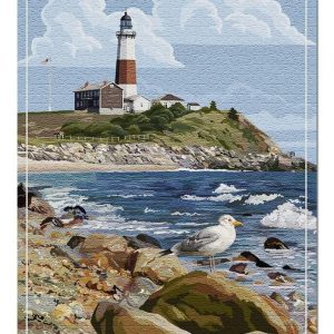Montauk Point Lighthouse Jigsaw Puzzle Set