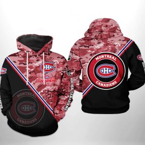Montr?al Canadiens NHL Camo Team 3D Printed Hoodie/Zipper Hoodie