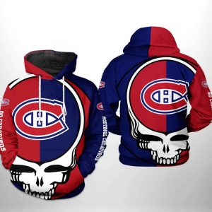 Montr?al Canadiens NHL Grateful Dead 3D Printed Hoodie/Zipper Hoodie