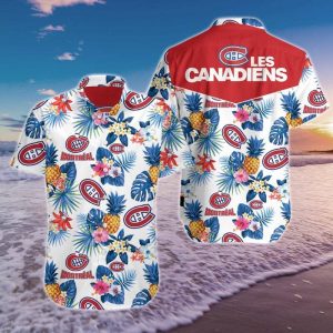 Montreal Canadiens Hawaiian Shirt Summer Button Up