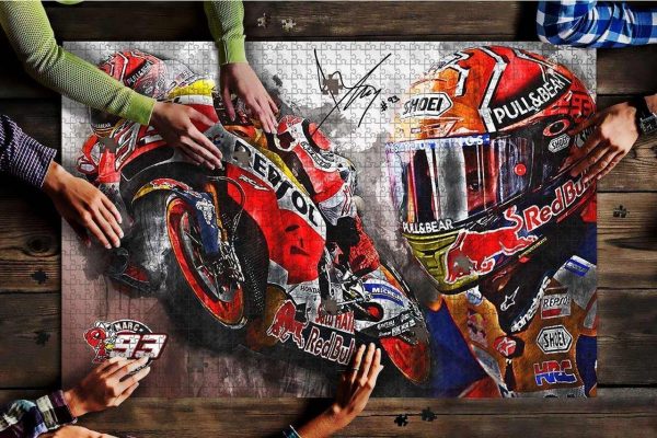 Motorcycle Race Jigsaw Puzzle Set