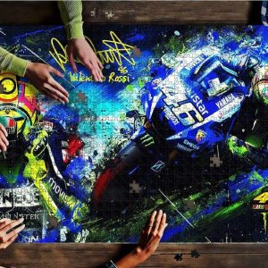 Motorcycle Race Jigsaw Puzzle Set