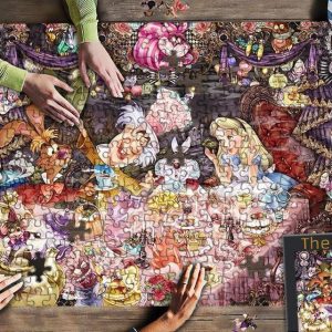 Movie Cartoon Alice In Wonderland Jigsaw Puzzle Set