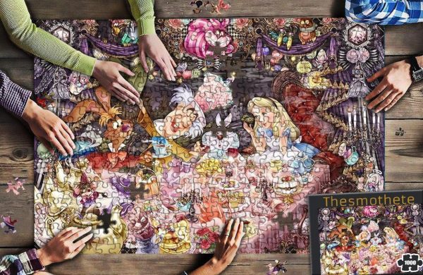 Movie Cartoon Alice In Wonderland Jigsaw Puzzle Set