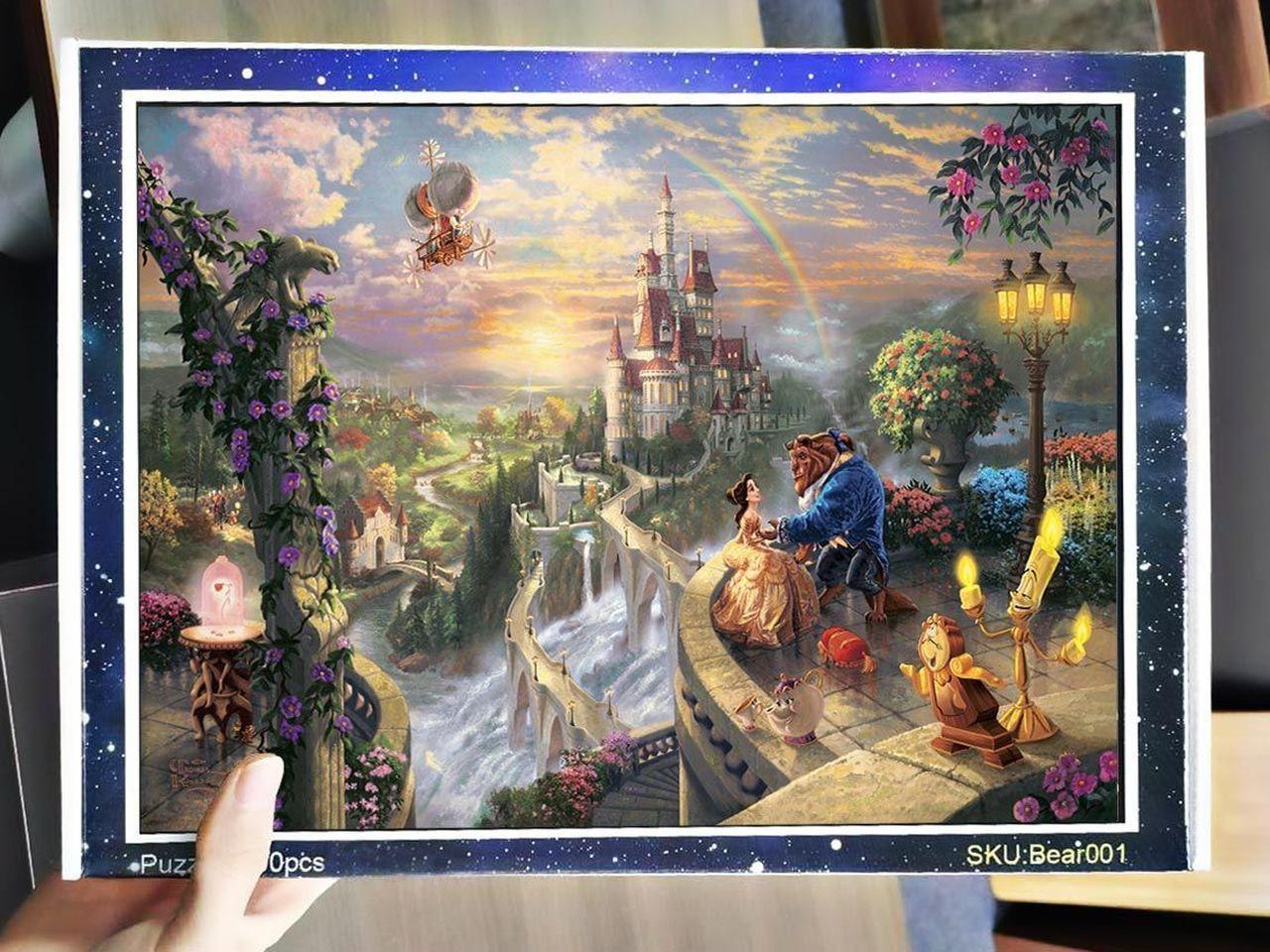 Movie Cartoon Beauty And The Beast Jigsaw Puzzle Set Movie Cartoon Beauty And The Beast Jigsaw Puzzle Set