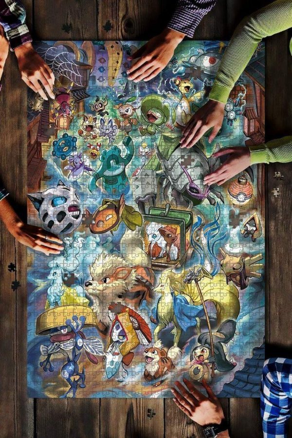 Movie Cartoon Pokemon Jigsaw Puzzle Set