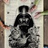 Movie Star Wars, Darth Vader With Cats Jigsaw Puzzle Set