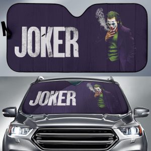 Movie Suicide Squad Joker Smokings Car Auto Sun Shade