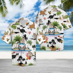 Munchkin Vacation Hawaiian Shirt Summer Button Up