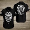 Musical Skull Hawaiian Shirt Summer Button Up