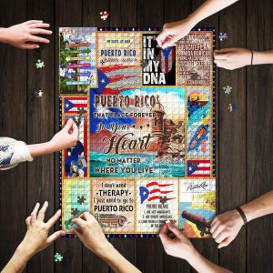 My Heart Is In Puerto Rico Jigsaw Puzzle Set