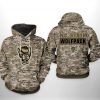 NC State Wolfpack NCAA Camo Veteran 3D Printed Hoodie/Zipper Hoodie