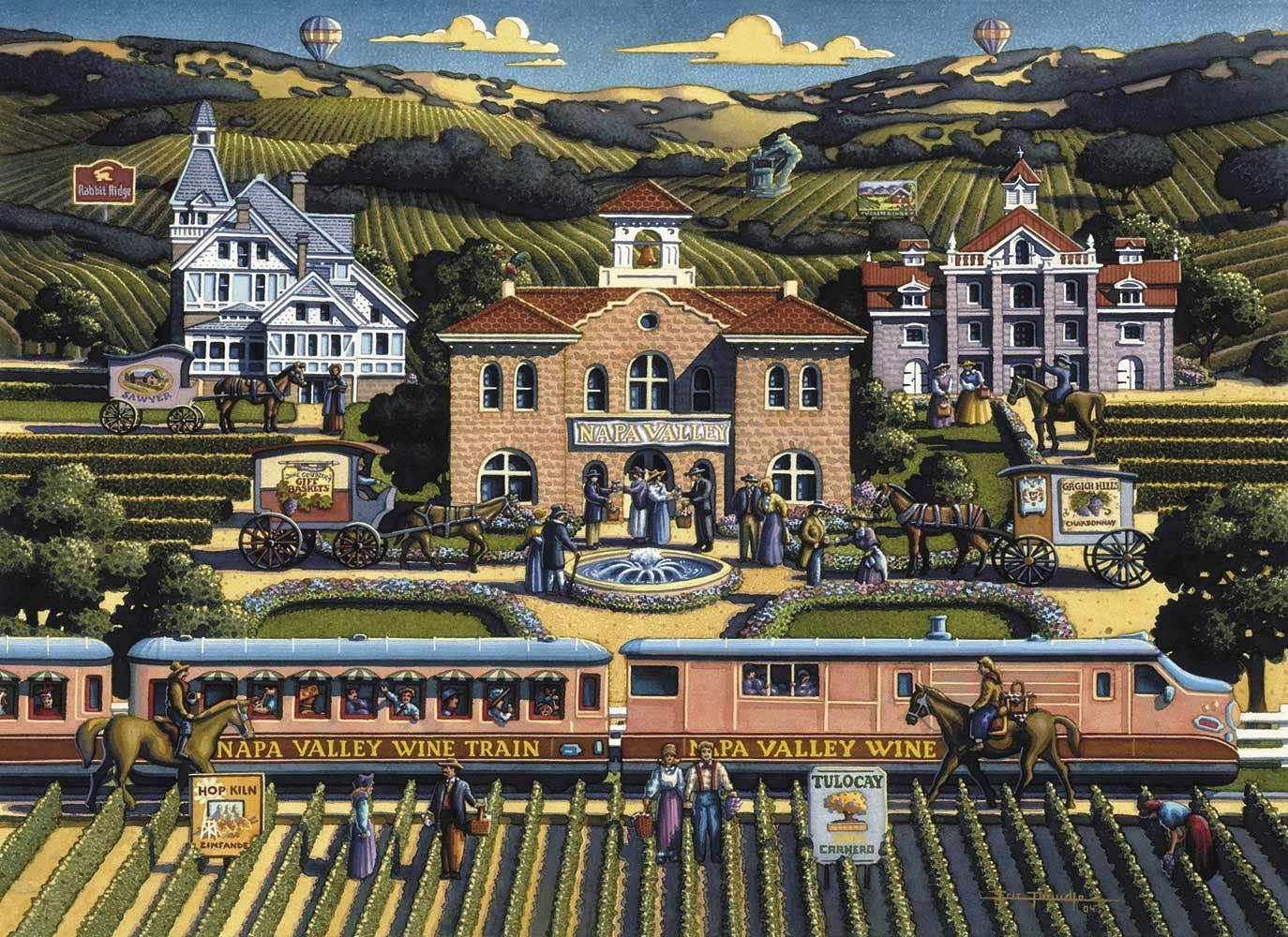 Napa Valley Jigsaw Puzzle Set Napa Valley Jigsaw Puzzle Set