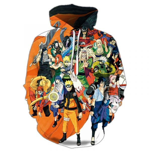 Naruto 3D Printed Hoodie/Zipper Hoodie