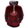 Naruto Akatsuki 3D Printed Hoodie/Zipper Hoodie