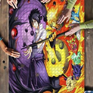 Naruto And Sasuke Anime Jigsaw Puzzle Set