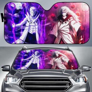 Naruto And Sasuke Hokage Anime Car Auto Sun Shade