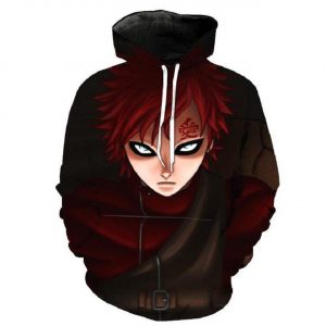 Naruto Gaara 3D Printed Hoodie/Zipper Hoodie