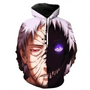 Naruto Uchiha Obito 3D Printed Hoodie/Zipper Hoodie