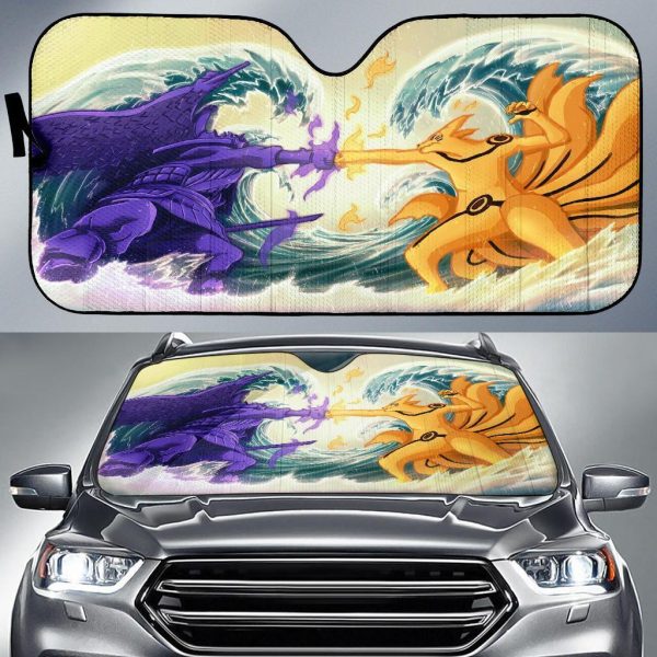 Naruto Vs Sasukes 1 Car Auto Sun Shade