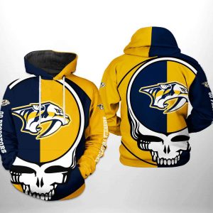 Nashville Predators NHL Grateful Dead 3D Printed Hoodie/Zipper Hoodie