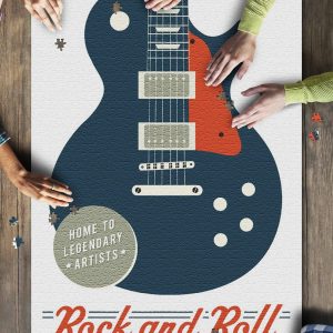 Nashville, Tennessee Rock And Roll Guitar Jigsaw Puzzle Set