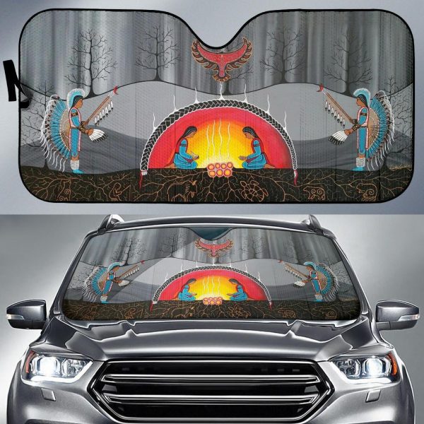 Native American Culture Car Auto Sun Shade