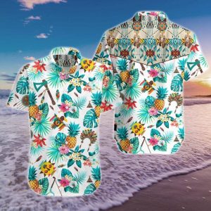 Native American Hawaiian Shirt Summer Button Up