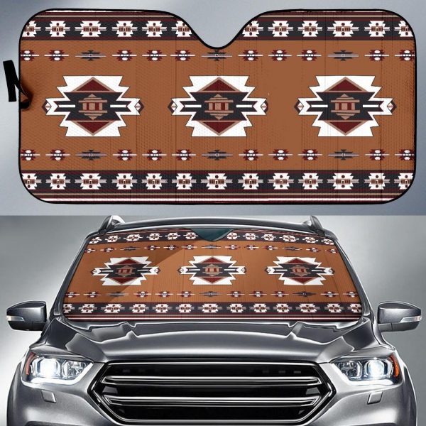 Native Temple Native American Car Auto Sun Shade